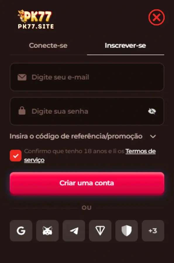 registro e login